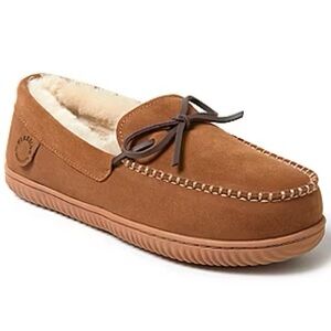 Fireside by DEARFOAMS nelson by Genuine Shearling moccasin Size 11 Color brown